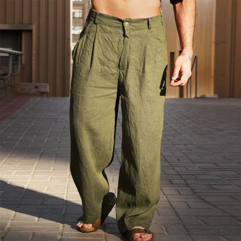 Thomas | Relaxed Linen Trousers